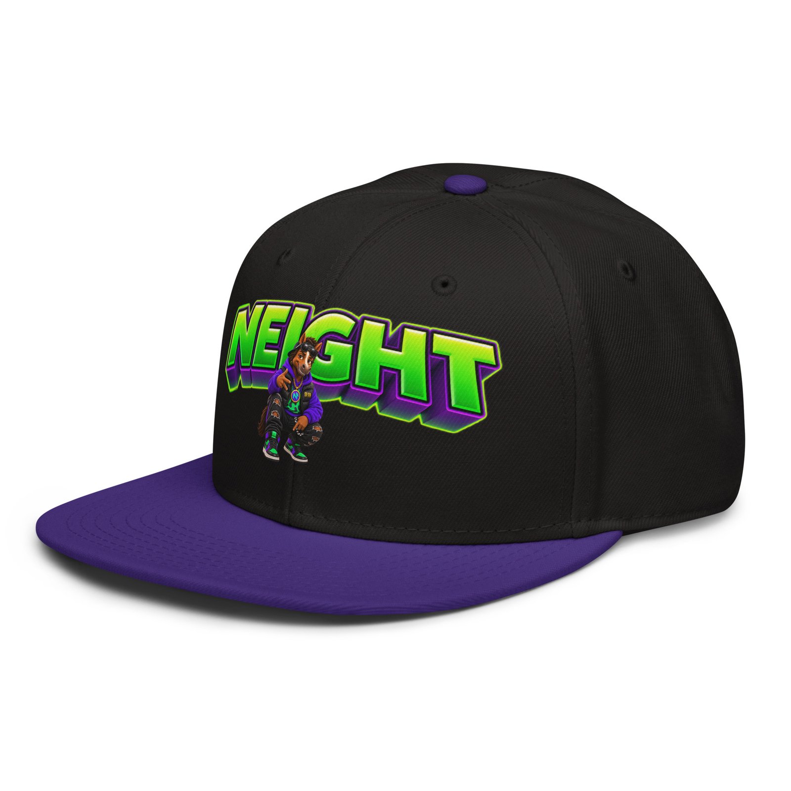 NEIGHT Snapback Hat - Image 6